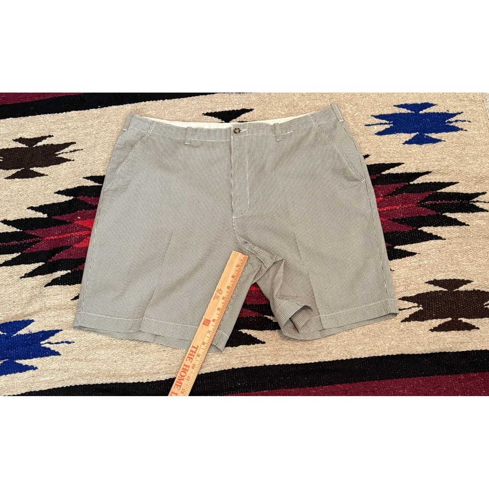 Brooks Sport Men's 40x8 Seersucker Cotton Chino Flat Front Short Preppy - Picture 6 of 9